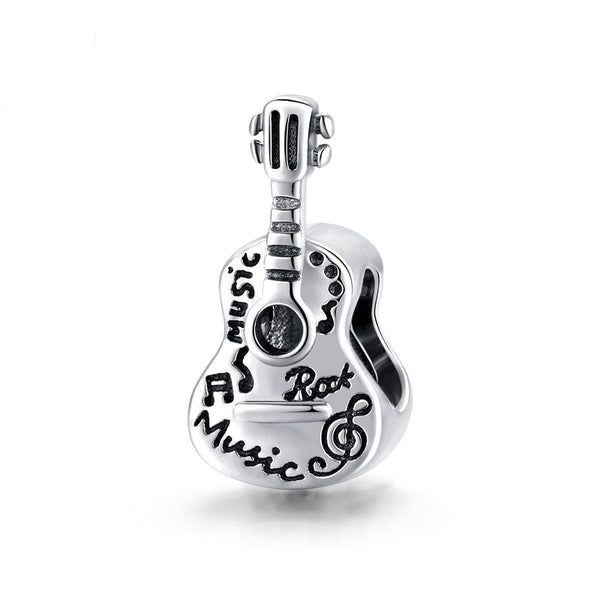 Berloque Guitarra Love Rock - Prata 925 - Conde Rosa Pratas